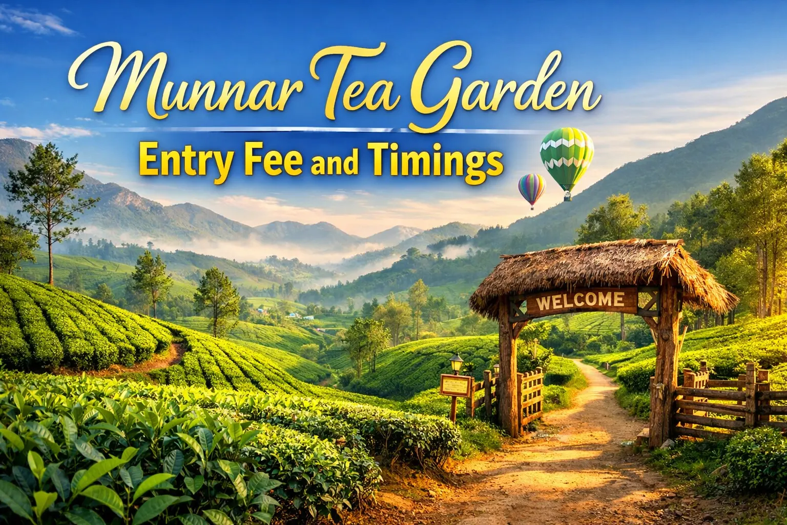 Munnar Tea Garden Entry Fee and Timings