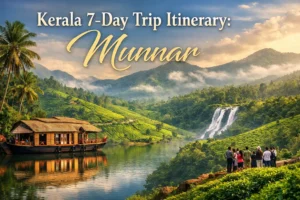 Read more about the article Kerala 7-Day Trip Itinerary: Munnar, Thekkady, Alleppey & Kovalam (2026 Guide)