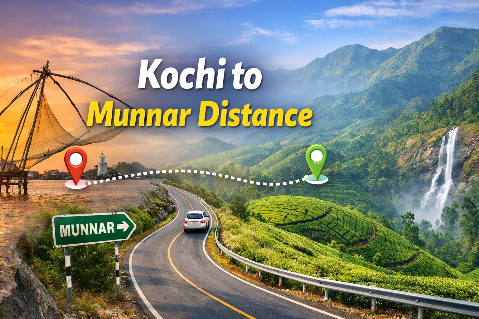 Read more about the article Kochi to Munnar Distance 2026: Route, Time, Taxi Fare & Travel Guide