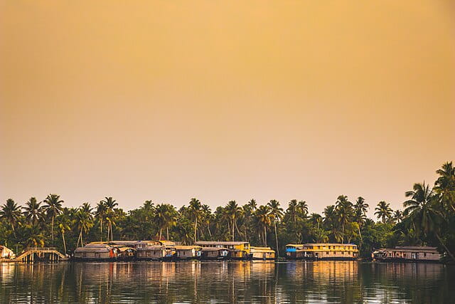 Alleppey Boat houses in Kerala