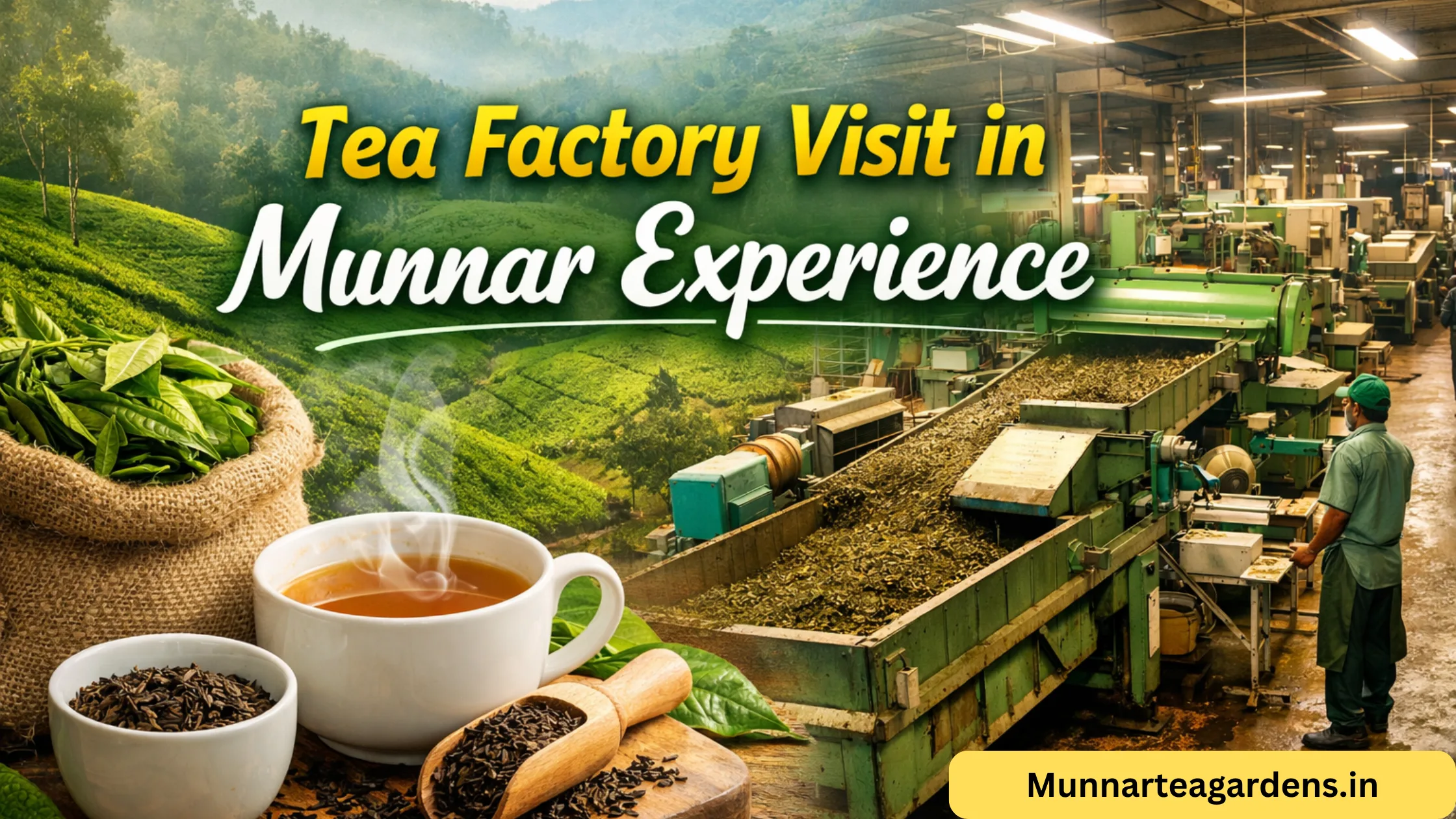 tea factory visit in munnar experience