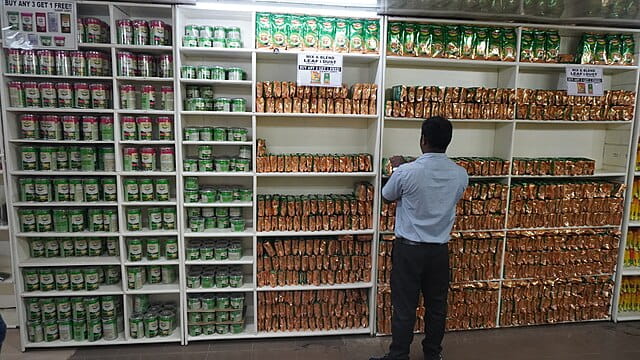 Stepwise processing of tea in Tea Museum , Munnar