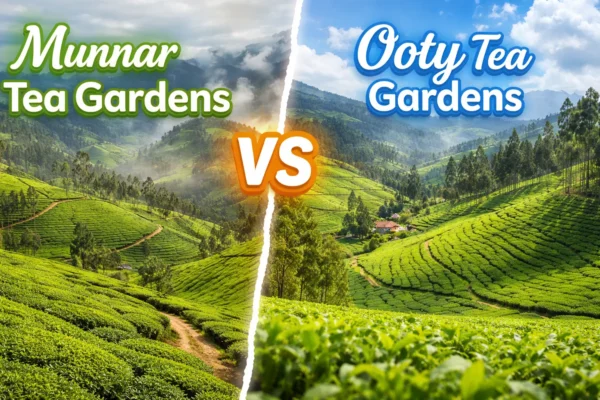 Munnar vs Ooty tea gardens