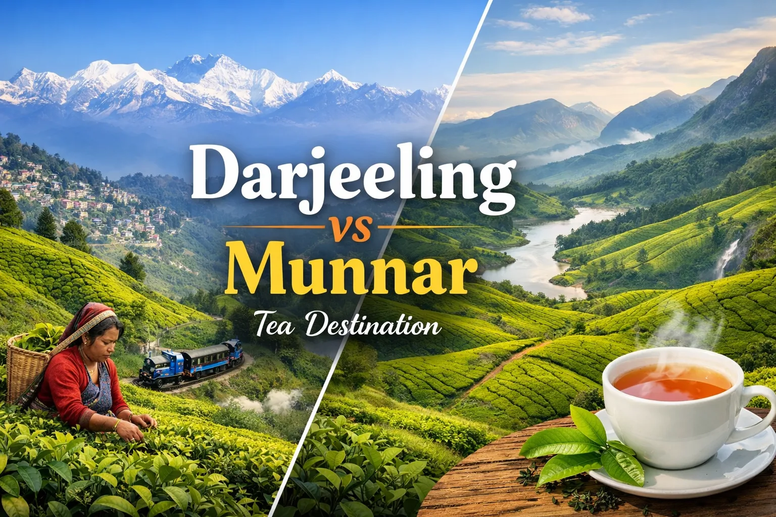 Darjeeling vs Munnar Tea Destination