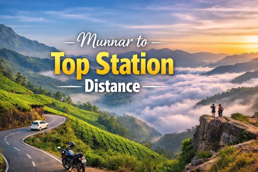 Munnar to Top Station Distance