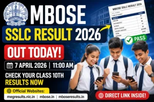 Read more about the article MBOSE SSLC Result 2026 OUT Today: Check Meghalaya Class 10 Results at megresults.nic.in, Direct Link Here