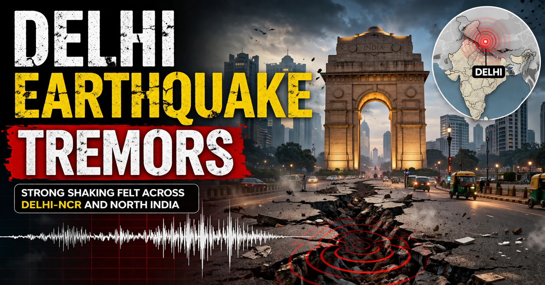 delhi earthquake tremors