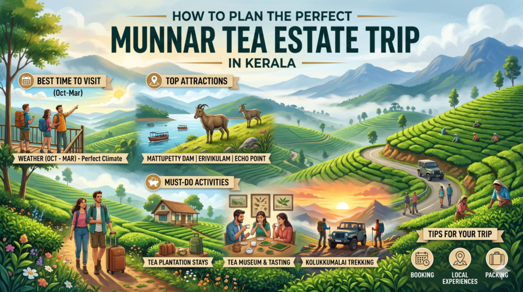 How to Plan the Perfect Munnar Tea Estate Trip in Kerala: Complete Step-by-Step Guide 2026