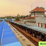 Which railway station is near to Munnar
