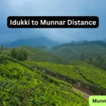 Idukki to Munnar Distance