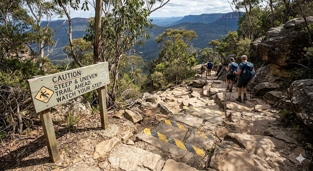 Steep uneven path at Echo Point not wheelchair friendly Munnar